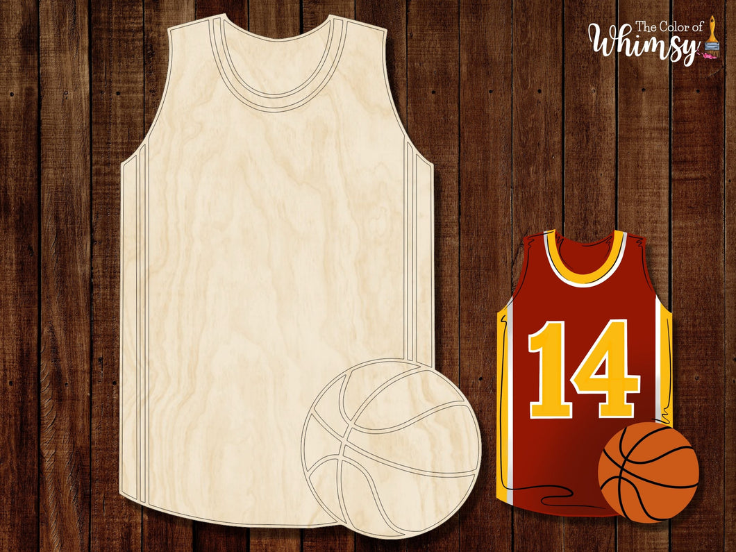 Basketball Jersey with Basketball