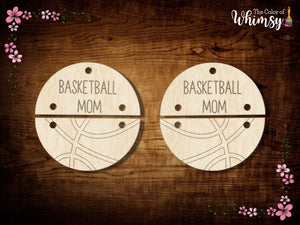 Basketball Mom Earring Blank Sets