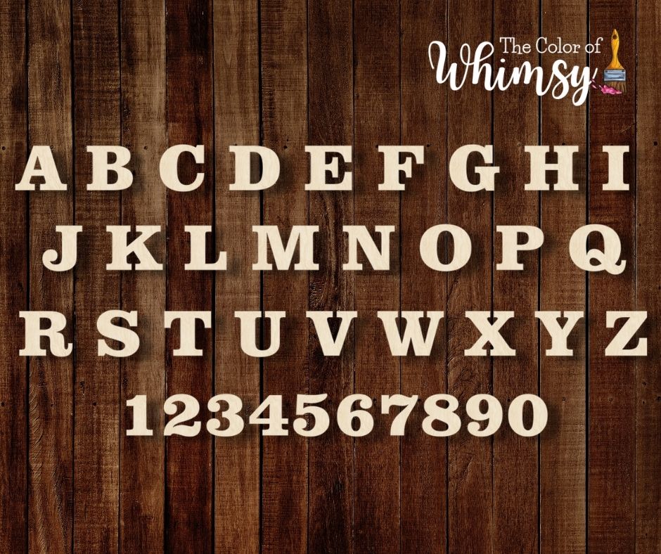 Block Letters Unfinished Wood Shapes Ready to Paint – The Color of Whimsy