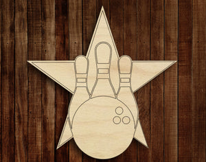 Bowling Pins with Star