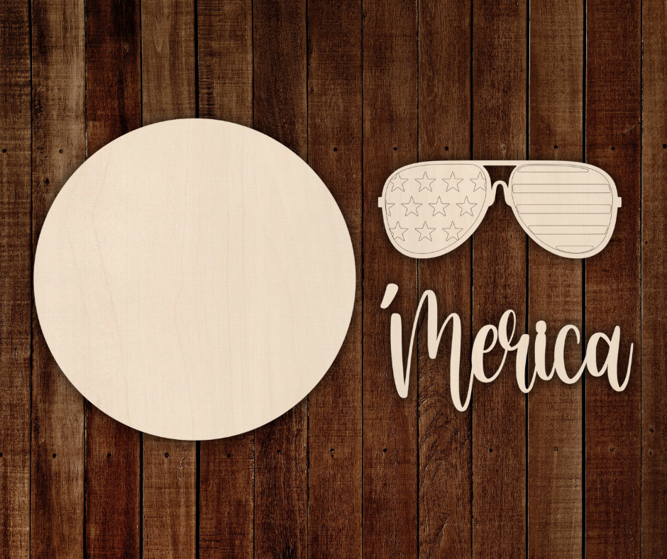'Merica Sunglasses Round Layered