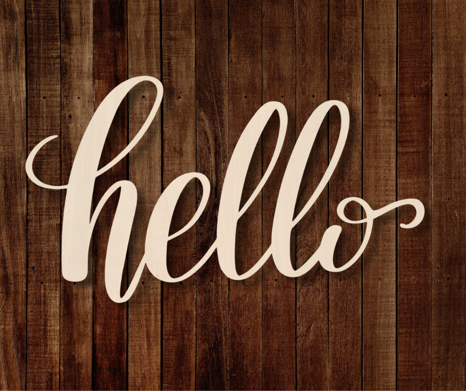 Box Lettering Font Hello Hello Font 2 Unfinished Wood Letters – The Color of Whimsy