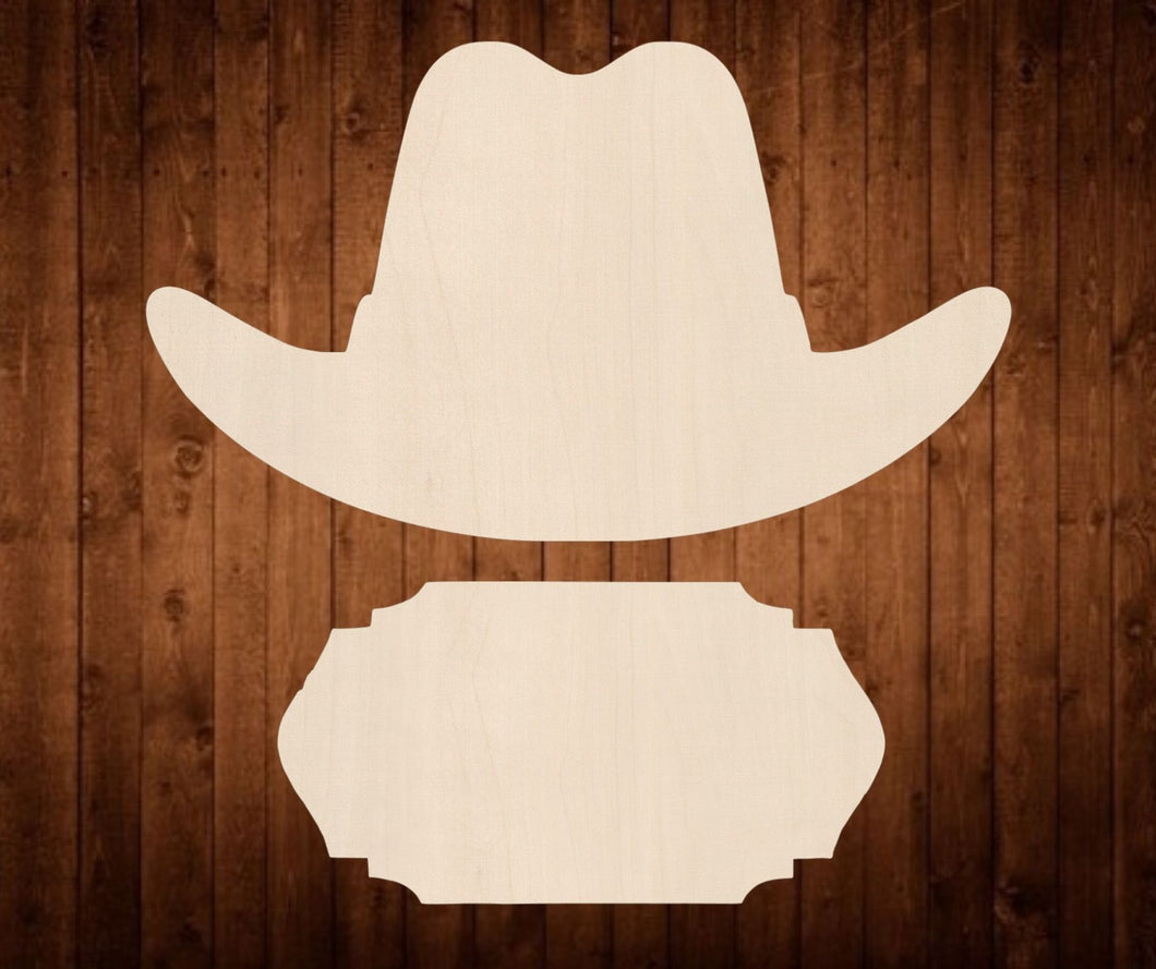 Cowboy Hat Baby Announcement Set