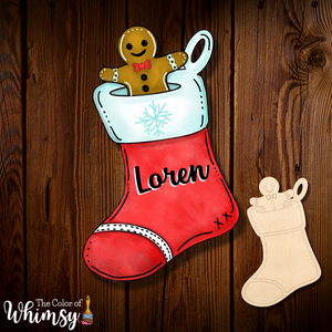 Personalized Gingerbread Stocking