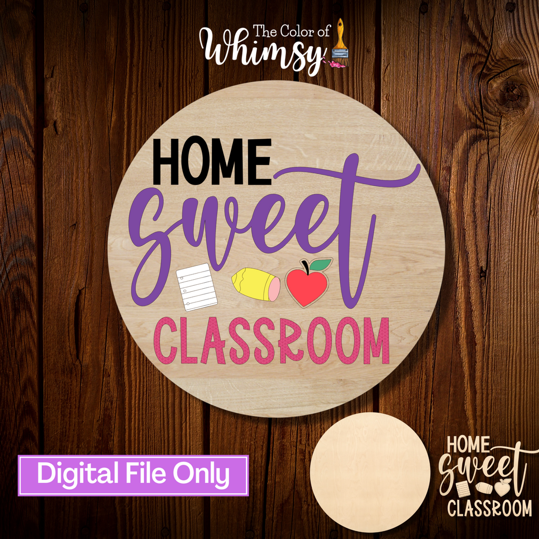 Layered Home Sweet Classroom SVG Cut File