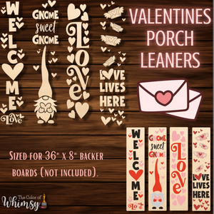 Valentine's Porch Leaner Kits