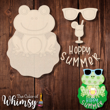 Load image into Gallery viewer, Layered Welcome or Hoppy Summer Frog
