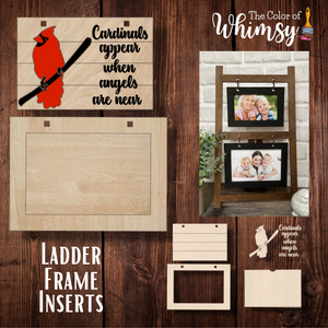 Cardinal Memorial Ladder Inserts Unfinished Wood Shape – The Color of ...