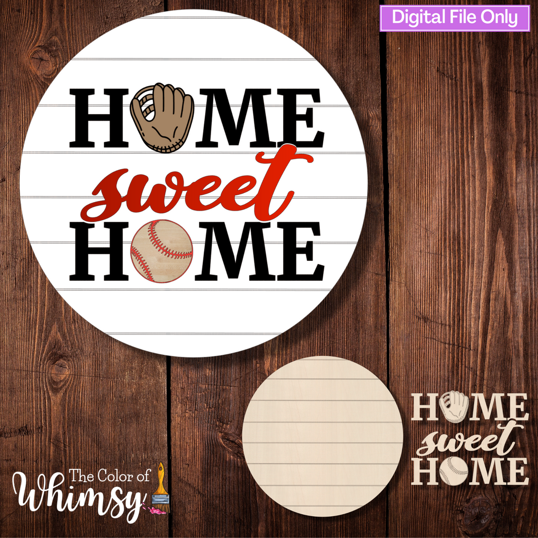Baseball Home Sweet Home SVG ONLY