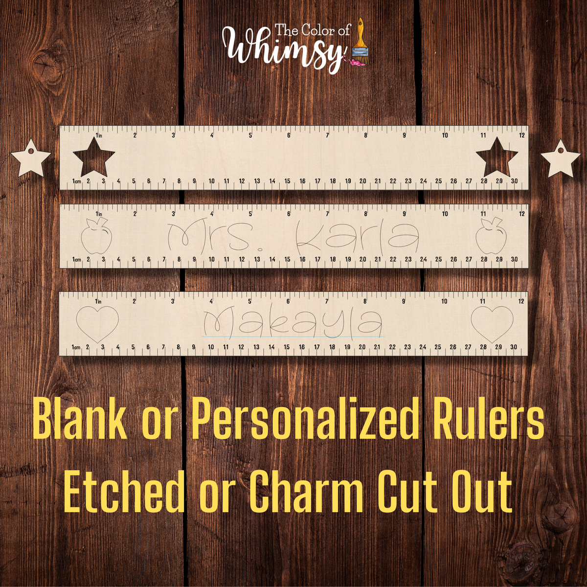 Personalized Rulers Unfinished Wood Shape For Door Hanger or Sign and ...