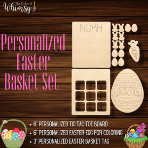 Easter Basket Set - Personalized Etched
