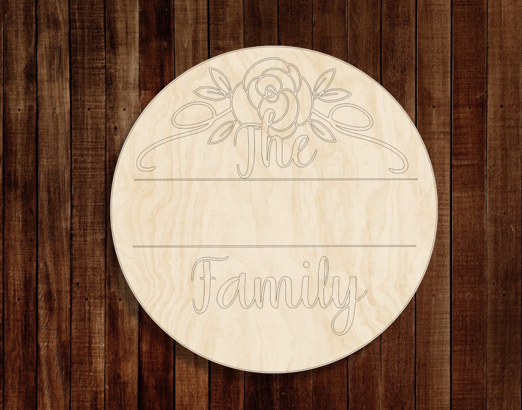 Family Circle Rose Template