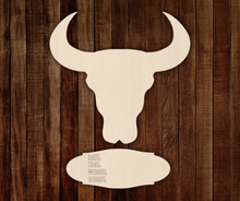 Load image into Gallery viewer, Bull Skull Baby Announcement Set

