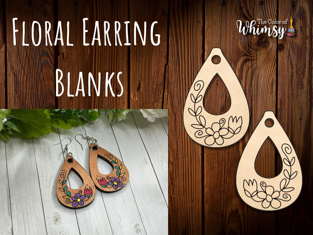 Floral Earring Blank Sets