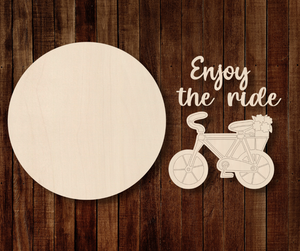 Enjoy the Ride Bike Layered Round