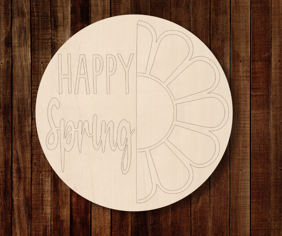 Happy Spring with Daisy Round