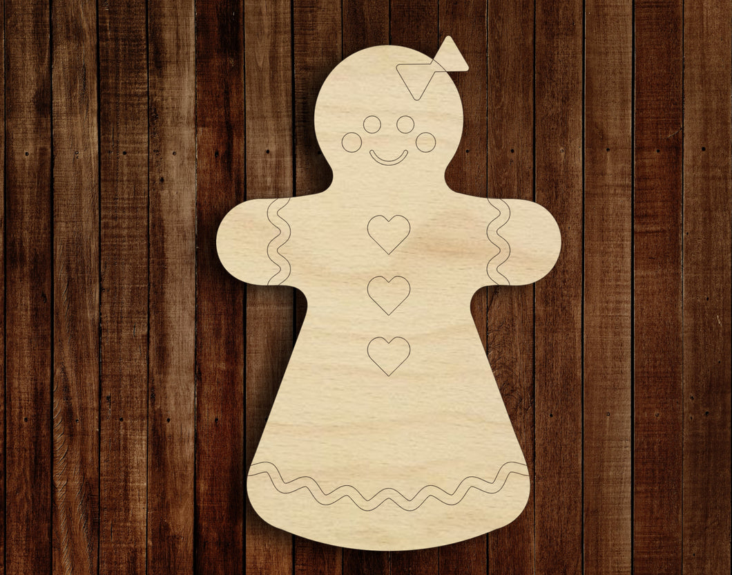 Gingerbread Girl with Dress