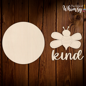 Bee Kind Round (Layered and Single Layer)