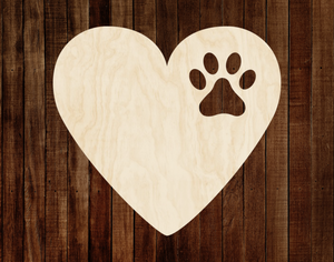 Heart with Paw Print
