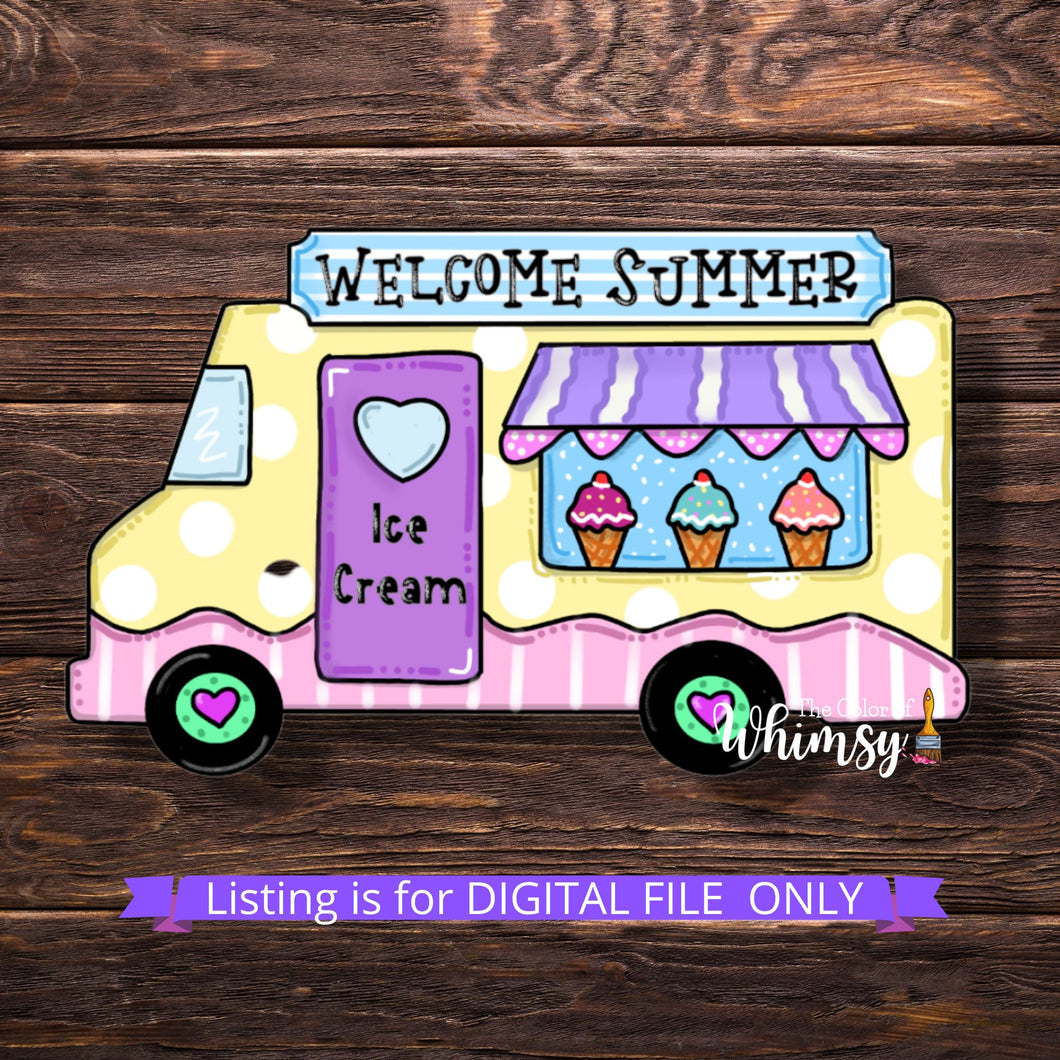 Ice Cream Truck SVG Cut File