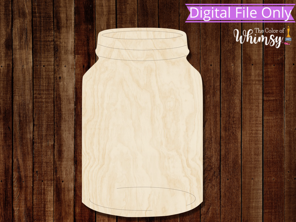 Mason Jar SVG Digital Cut File – The Color of Whimsy