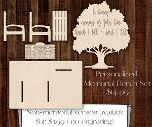 Personalized Memorial Bench Kit