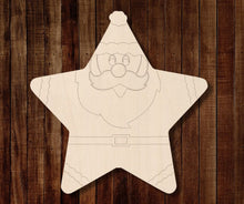 Load image into Gallery viewer, Santa Star Ornament
