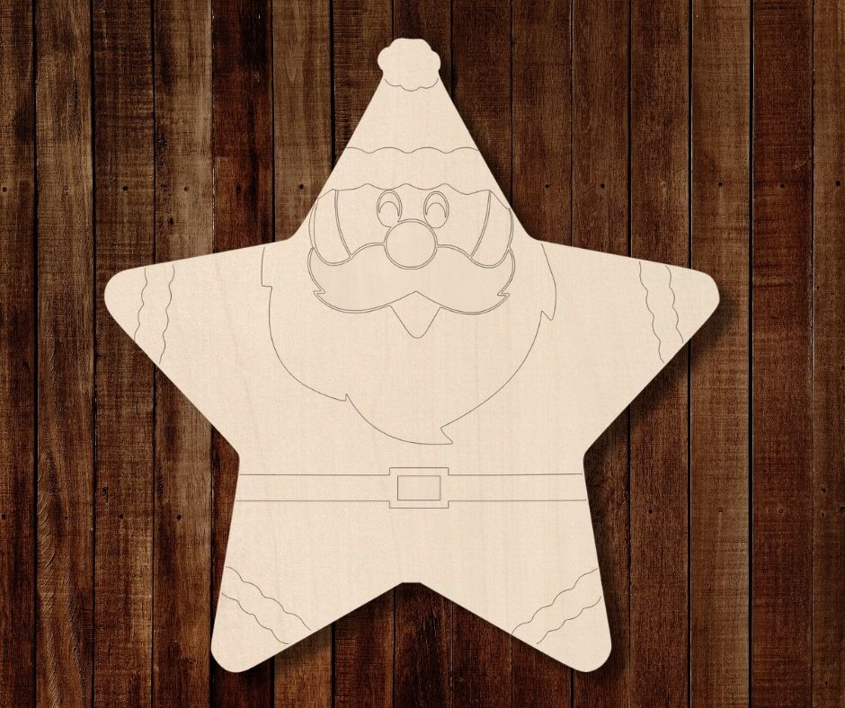 *SALE* Bulk Santa Star Ornament