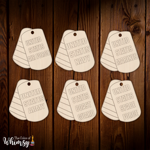 Military Branches Dog Tags Tag