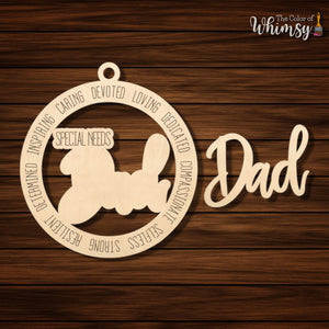 Special Needs Dad Ornament