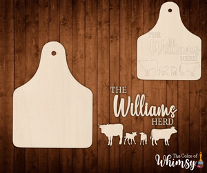 Personalized Family Herd Sign