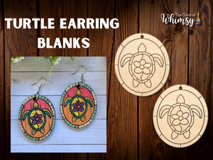 Turtle Earring Blank Sets