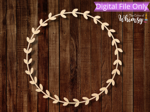 Floral Vine Ring SVG Cut File