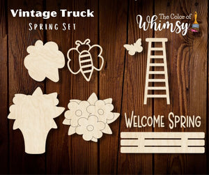 Vintage Truck Sitter Spring Theme