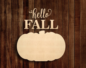 Hello Fall Kit with Pumpkin Backer