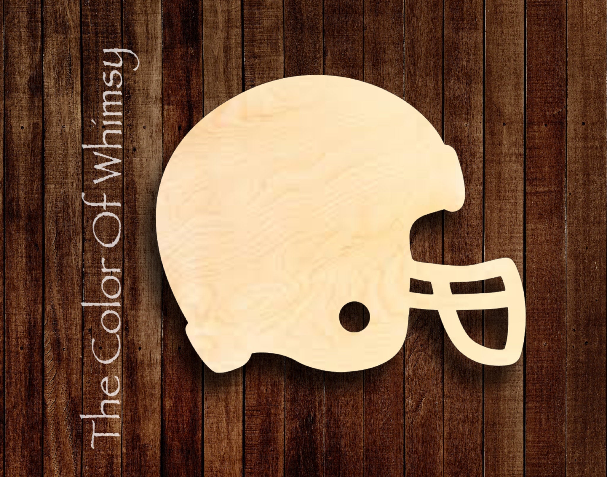 Football Helmet Unfinished Wood Cut Out – The Color of Whimsy
