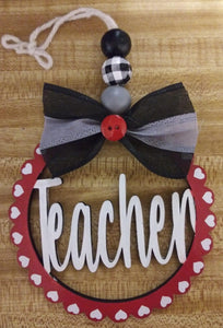 Teacher Car Charm