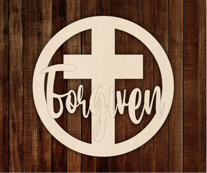 Forgiven Cross Car Charm