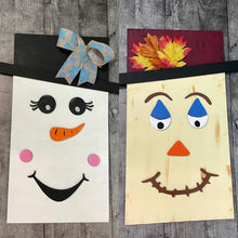 Load image into Gallery viewer, Reversible 3D Scarecrow and Snowman Kit
