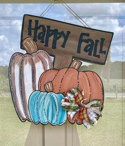 Happy Fall 3 Pumpkins