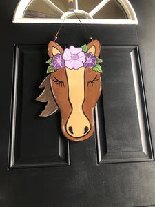 Horse with Flowers